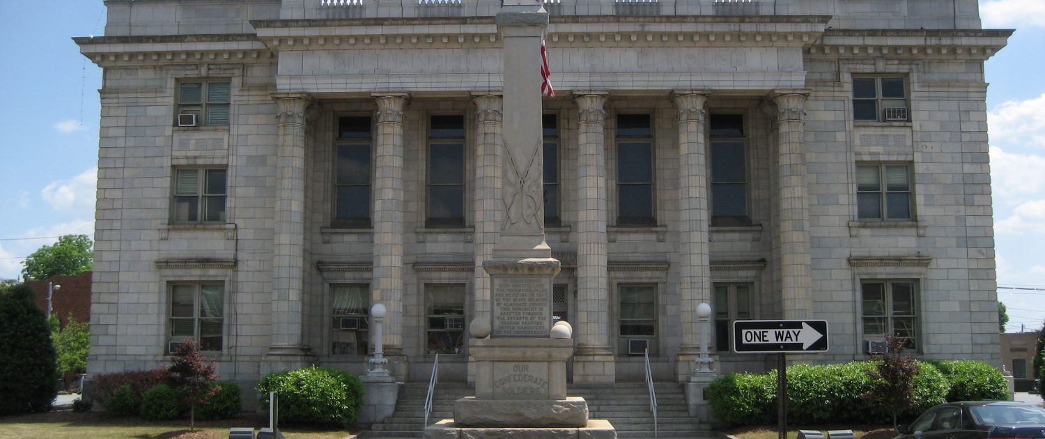 Alamance County Courthouse Before